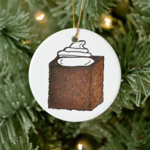 Gingerbread Ginger Bread Cake Christmas Baking Ceramic Tree Decoration