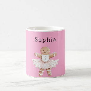Gingerbread Girl Ballerina Ballet Coffee Mug