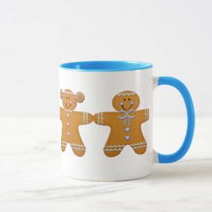 Gingerbread Girl & Boy Mug