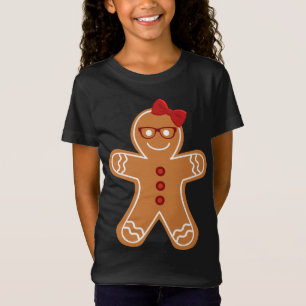Gingerbread Girl Christmas Cookie Cute Teacher Ner T-Shirt