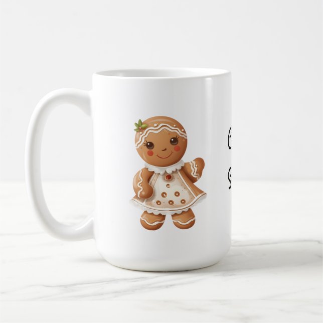 Gingerbread Girl Coffee Mug  (Left)
