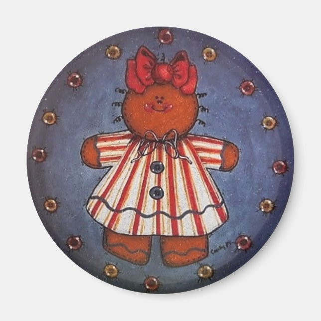 Gingerbread Girl Magnet (Front)