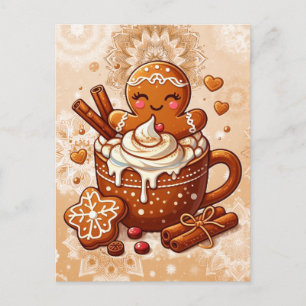 Gingerbread Girl’s Hot Cocoa Hot Tub Retreat Postcard