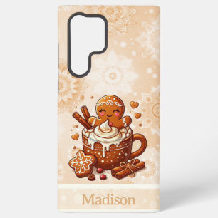 Gingerbread Girl’s Hot Cocoa Hot Tub Retreat Samsung Galaxy Case