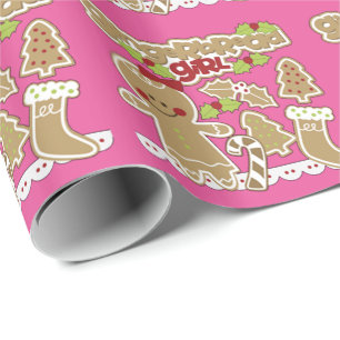 Gingerbread Girl Wrapping Paper