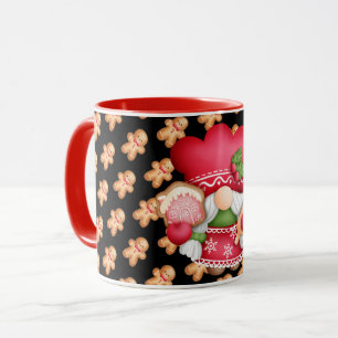 Gingerbread Gnome Customise Colour Mug