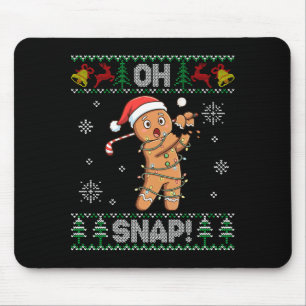 Gingerbread Golf Christmas Cookie Oh Snap Santa Ug Mouse Mat