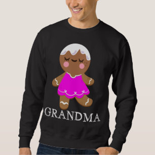 Gingerbread Grandma Christmas Matching Pyjamas Fam Sweatshirt