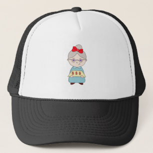Gingerbread Grandma Trucker Hat