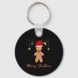 Gingerbread Greetings Christmas Key Ring