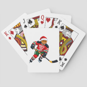 Gingerbread Hockey Christmas 2026 Holiday Sports Playing Cards