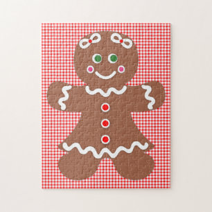 Gingerbread Holiday Girl Jigsaw Puzzle