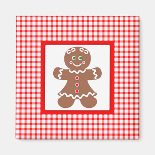 Gingerbread Holiday Girl Magnet