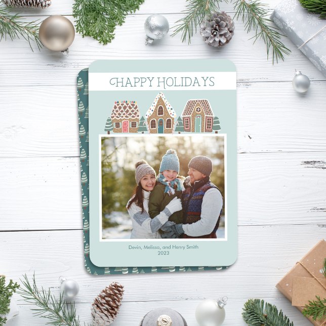 Gingerbread Holiday Photo Card for Family (Creator Uploaded)