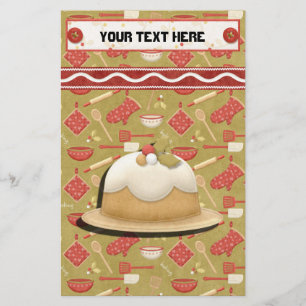 Gingerbread Holidays Recipe Binder-Divider Stationery