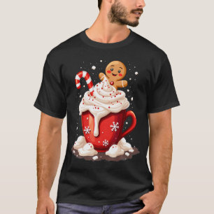Gingerbread Hot Chocolate Christmas Holiday Treat T-Shirt