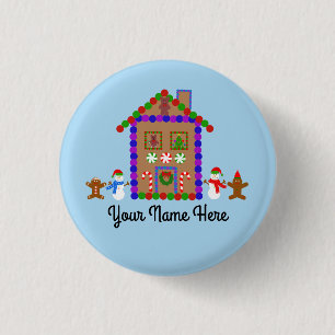 Gingerbread House #1 Button