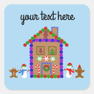 Gingerbread House #1 Stickers