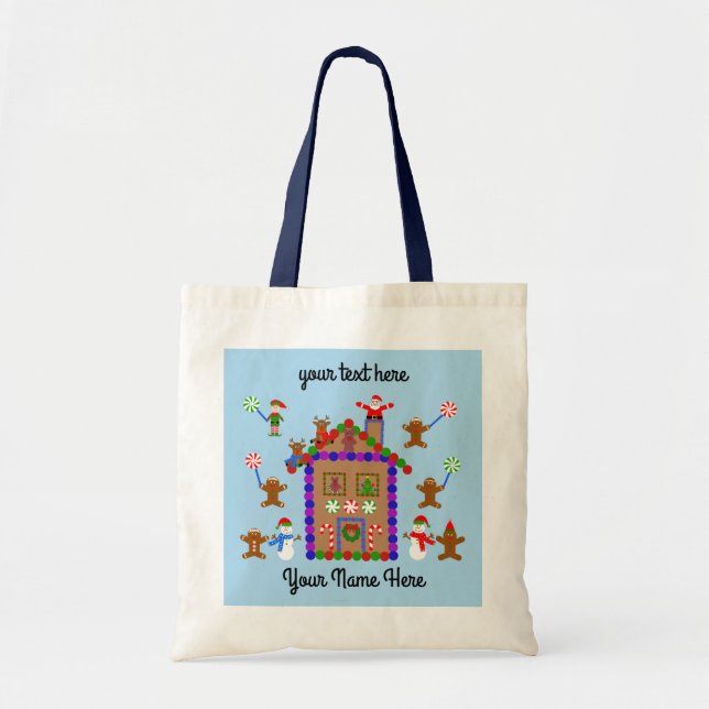 Gingerbread House #2 Tote Bag (Front)