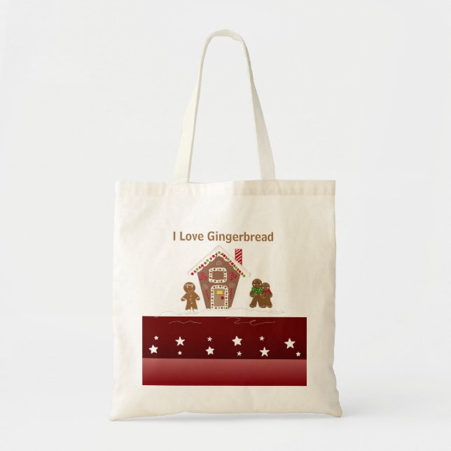 Gingerbread House and Gingerbread Men Tote Bag (Front)