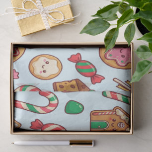 Gingerbread House and Sweets Kids Christmas Tissue Paper