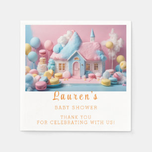 Gingerbread House  Baby Shower Napkin