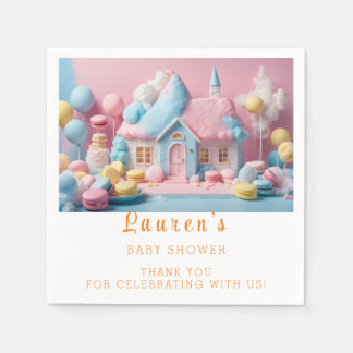 Gingerbread House Baby Shower Napkin