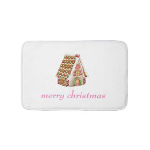 Gingerbread House Bath Mat