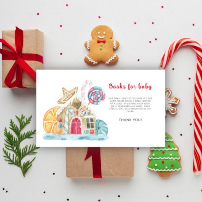 Gingerbread house books for baby ticket  enclosure card (Creator Uploaded)