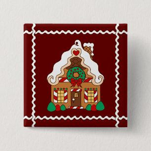 Gingerbread House Button