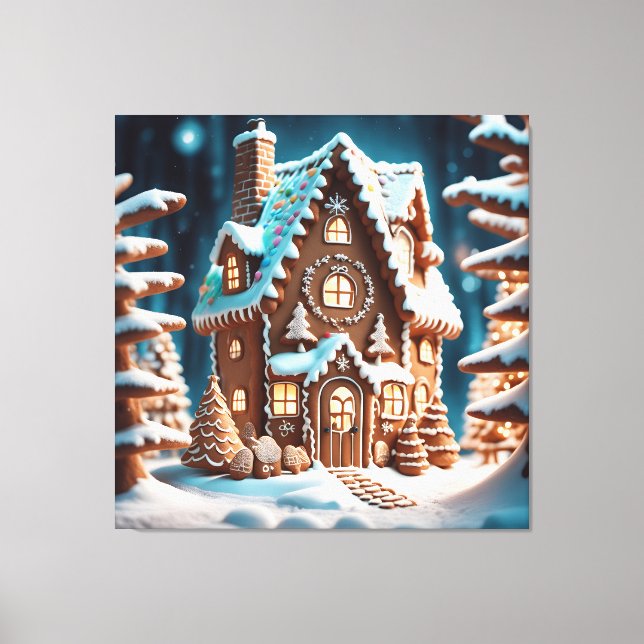 Gingerbread House  Canvas Print (Front)
