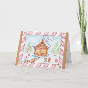 gingerbread house card