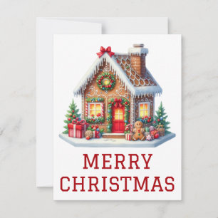 Gingerbread House Christmas Card
