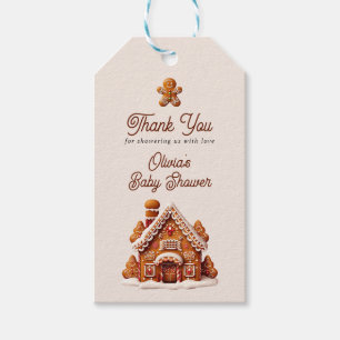 Gingerbread House Christmas Cookie Thank You Gift Tags