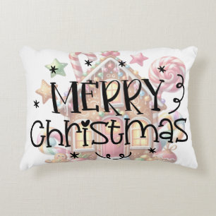 Gingerbread house Christmas Decorative Cushion