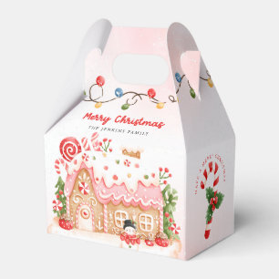 Gingerbread House Christmas Favour Box