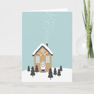 "Gingerbread House" Christmas Greeting Card