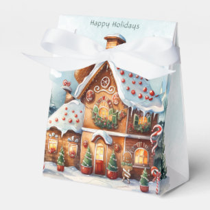 Gingerbread House Christmas Holiday Gift Box