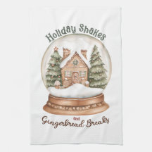 Gingerbread House Christmas Holiday Snow Globe