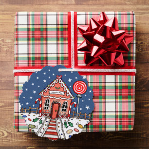 Gingerbread House Christmas Tree Decoration Card