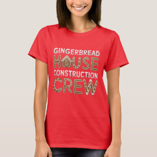 Gingerbread House Construction Crew Digital Art T-Shirt