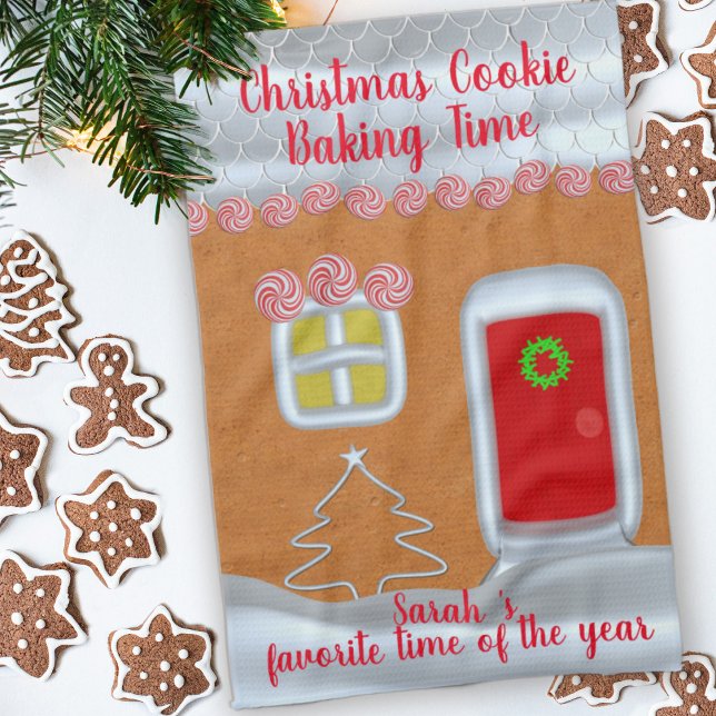 Gingerbread House Custom Christmas Kitchen Towel (Creator Uploaded)