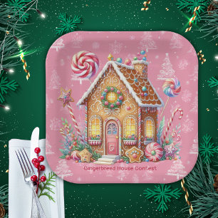 Gingerbread House Decorating Contest Paper Plate