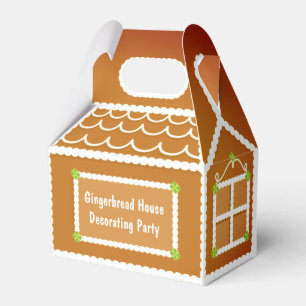 Gingerbread House Decorating Party Christmas Favour Box