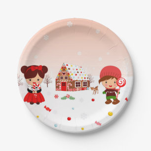 Gingerbread House Decorating party plates