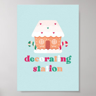 Gingerbread House Decorating Party Sign