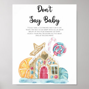 Gingerbread house - Don't say baby  Poster