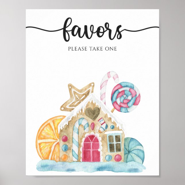 Gingerbread house - Favours Poster (Front)