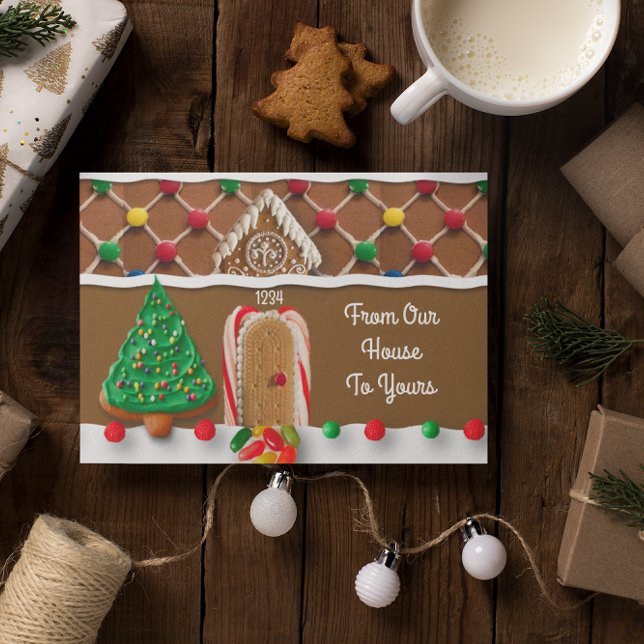 Gingerbread House From Our House To Yours Holiday Card (Creator Uploaded)