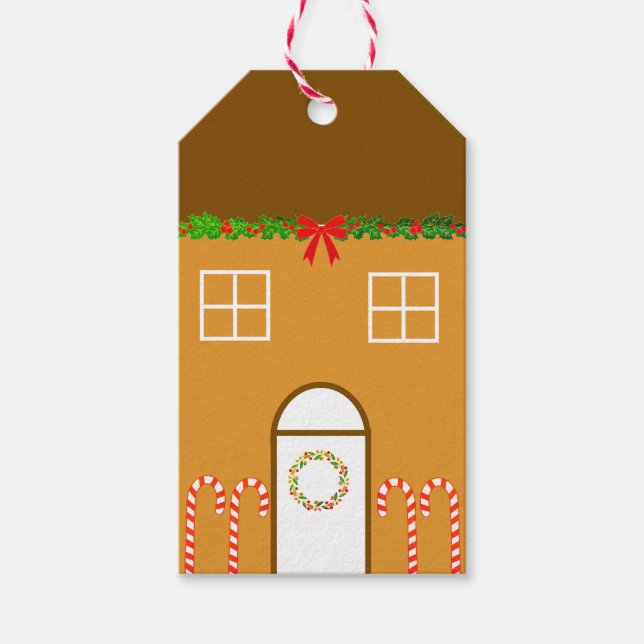 Gingerbread House Gift Tag (Front)